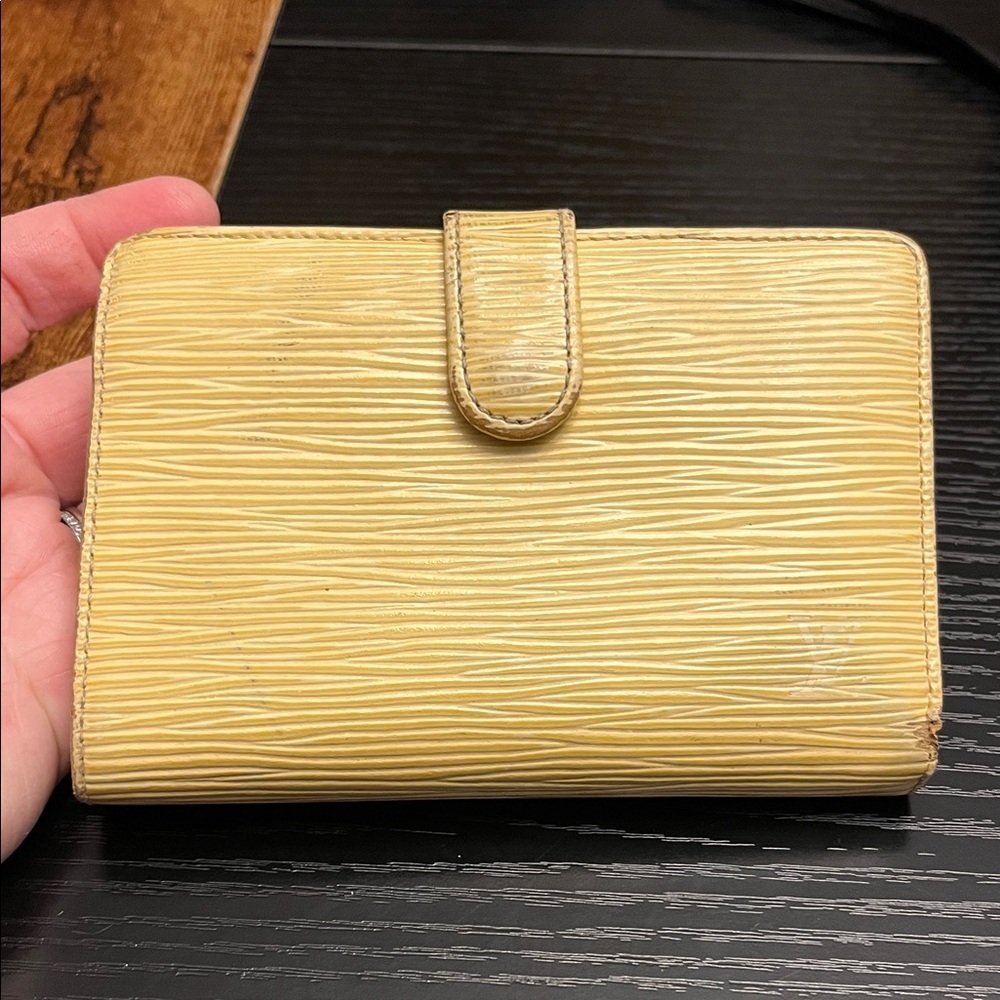 Vintage Louis Vuitton Yellow Women's Wallet